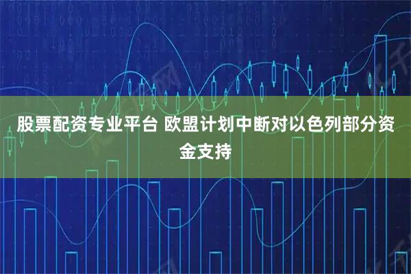 股票配资专业平台 欧盟计划中断对以色列部分资金支持